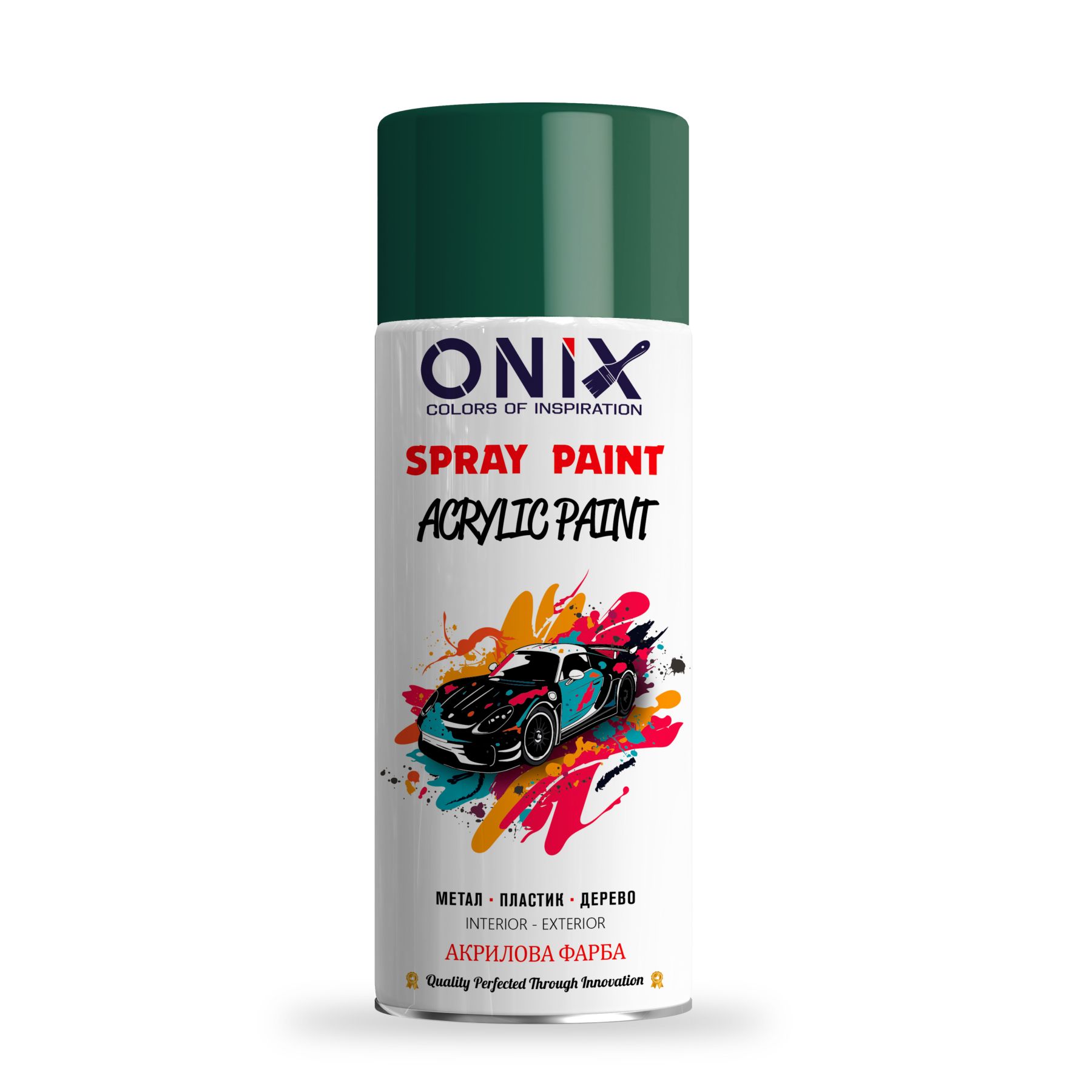 Фарба акрилова RAL 6005 Зелений мох ONIX MOSS GREEN 400 мл